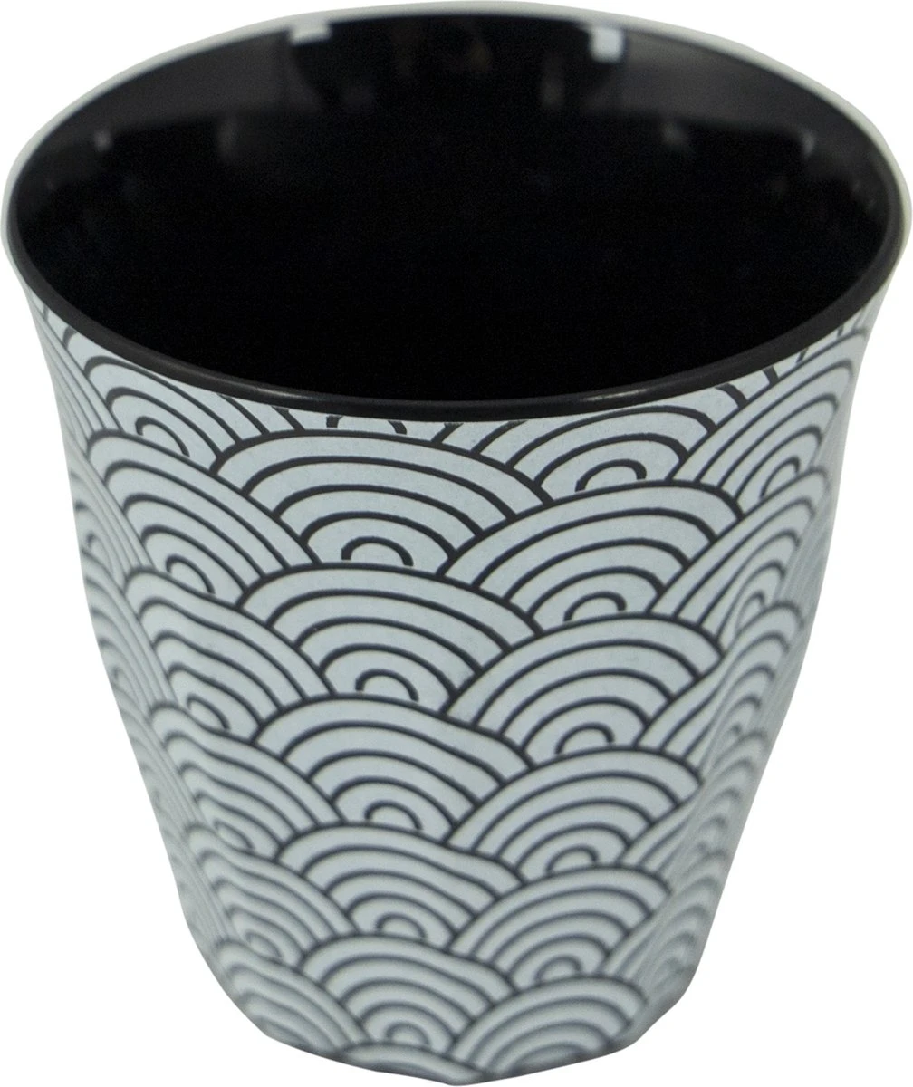 Bo-Camp Servies - Mix & Match - 16 Delig - Zwart/Wit - Afbeelding 11