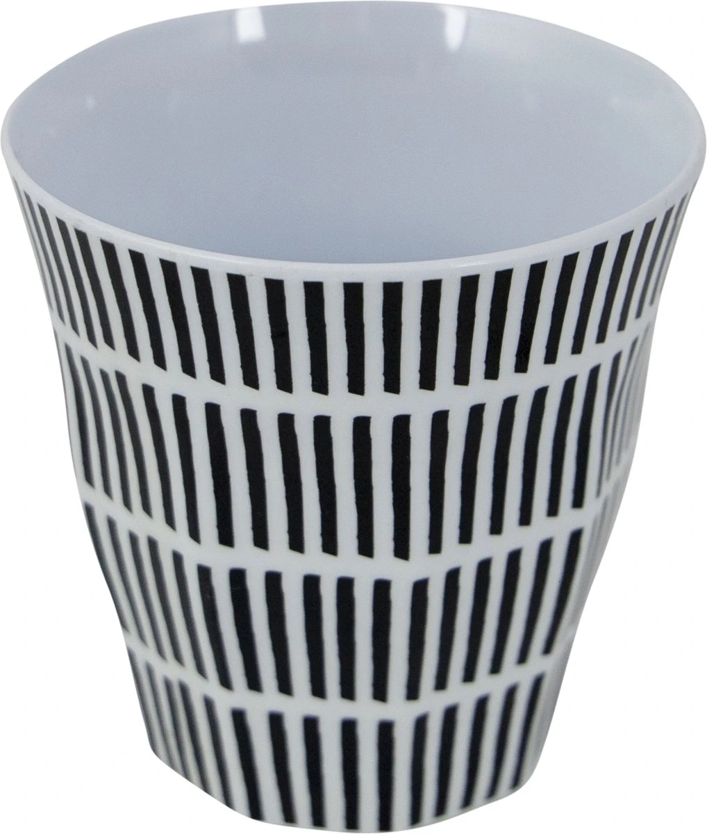 Bo-Camp Servies - Mix & Match - 16 Delig - Zwart/Wit - Afbeelding 12