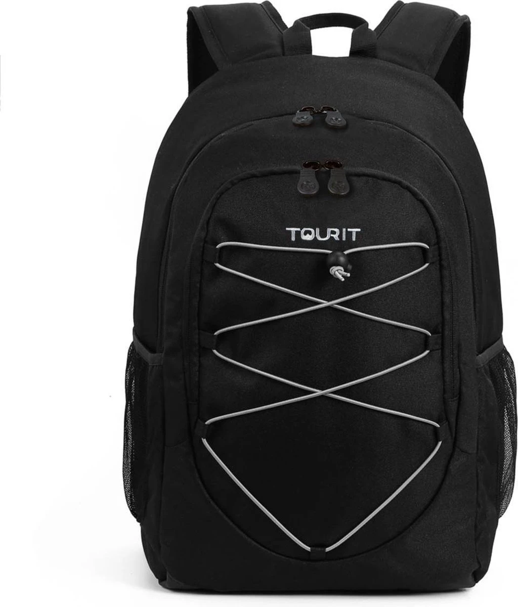 Koeltas Rugzak (25L) - Geschikt Voor 28 Blikjes - Lunchtas Voor Dames En Heren - Zwart