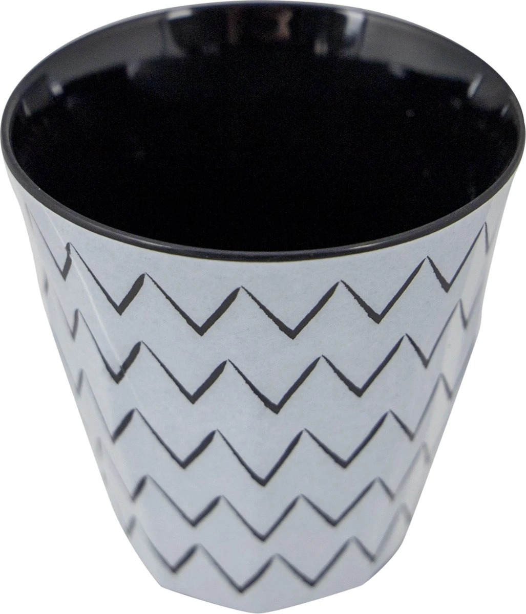 Bo-Camp Servies - Mix & Match - 16 Delig - Zwart/Wit - Afbeelding 6