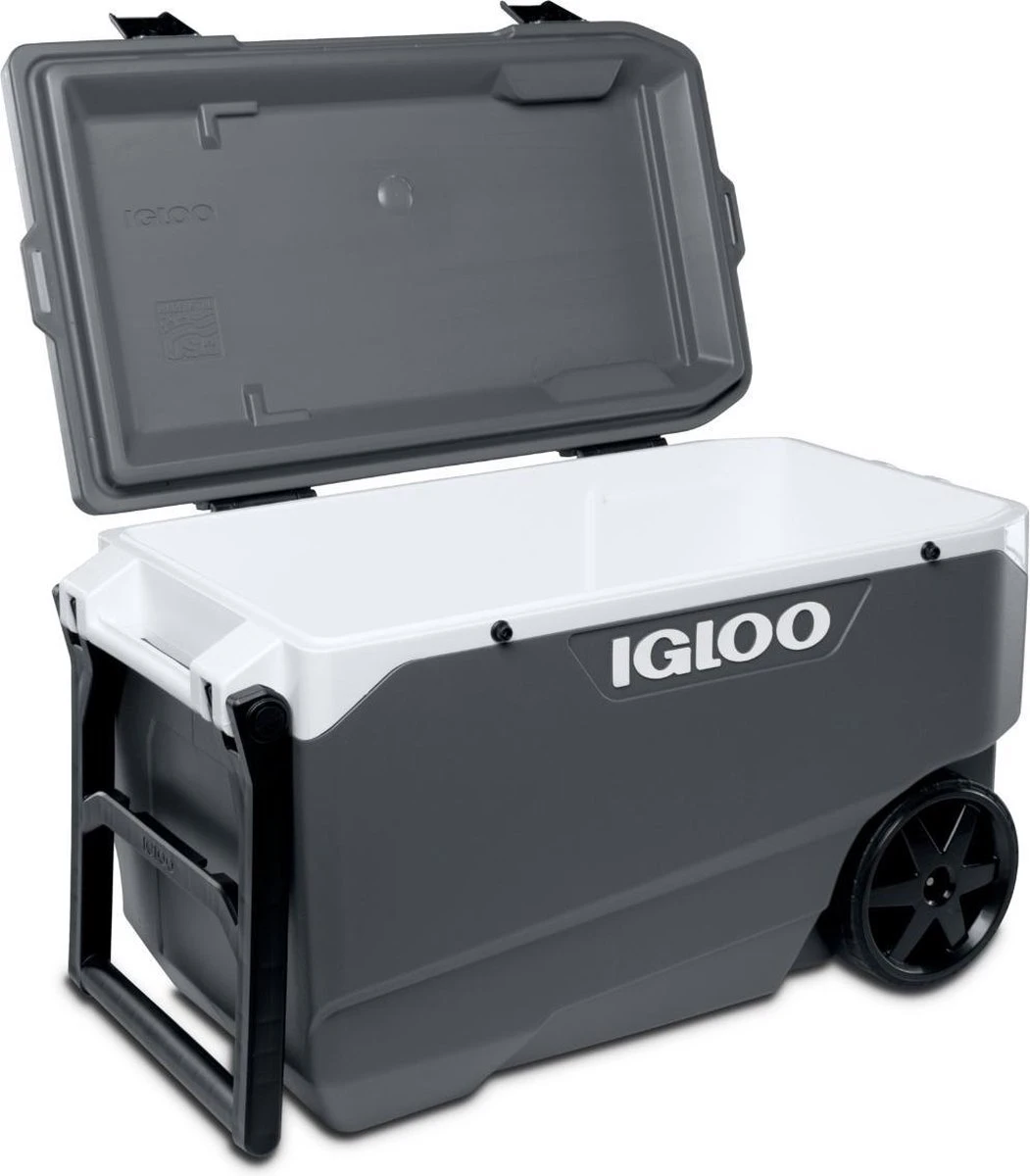 Igloo Latitude 90 Roller - Grote Koelbox Op Wielen - 85 Liter - Grijs - Afbeelding 6