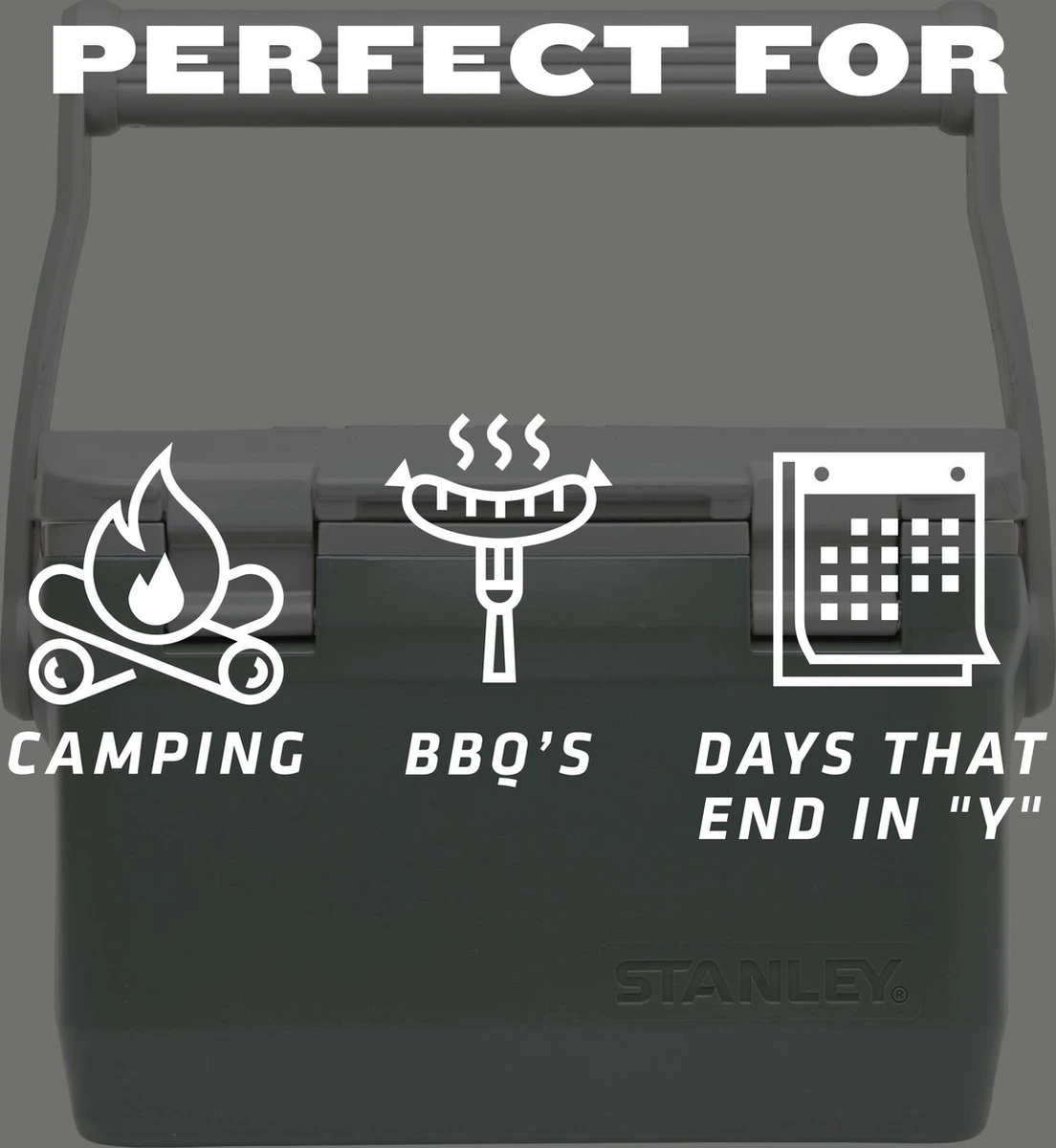 Stanley The Easy Carry Outdoor Cooler 15,1L - Koelbox - Green - Afbeelding 7