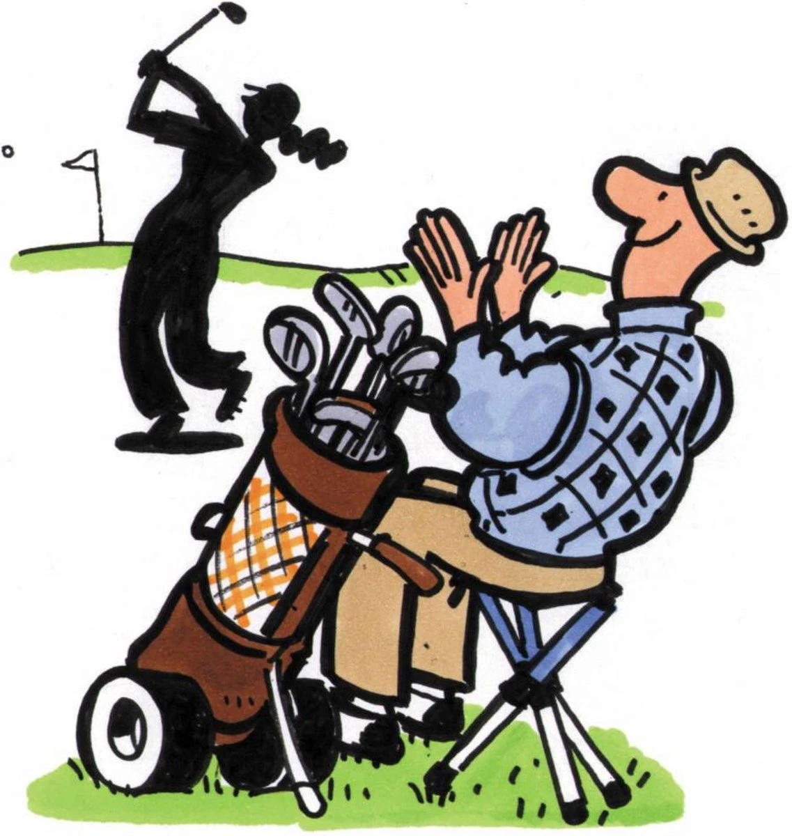 Walkstool - 3-Poots Krukje - Comfort 55 Cm - Verstelbaar - Zwart - Afbeelding 9