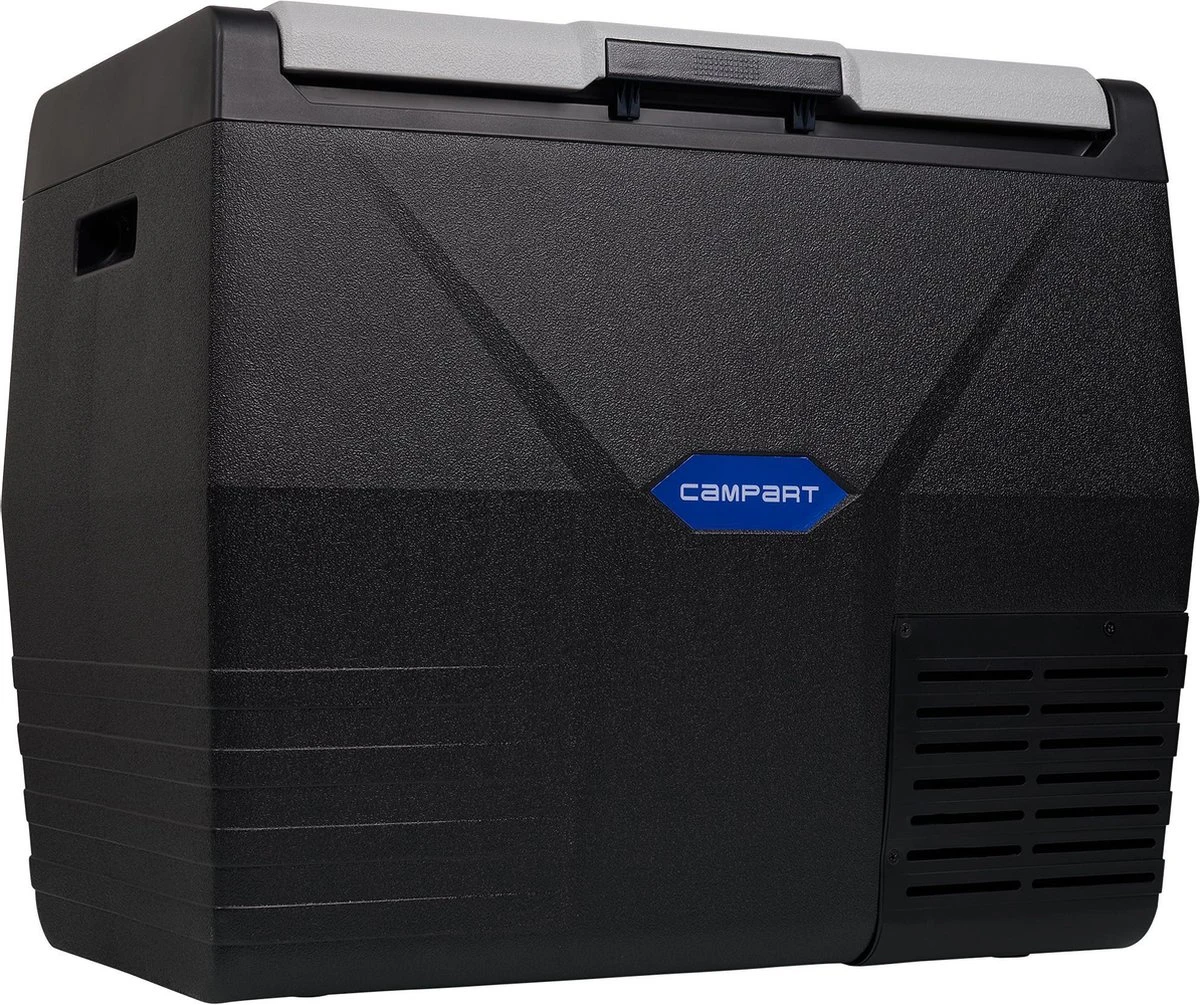 Campart Koelbox XXL CB-8695 – Koelen En Vriezen – LED Display Met Digitale Temperatuurweergave - Coolbox 230V En 12V - 35 Liter - Zwart
