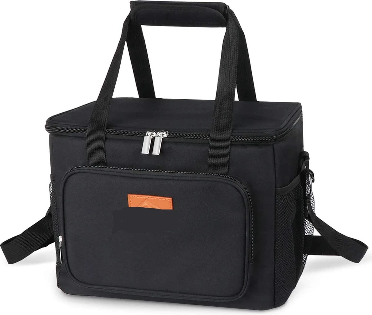Lunchtas - Koeltas Voor Dames En Heren - Cool Bag - 4 Laags Geïsoleerde Koeltas - Kleine Cooler - Lunch Box - Lunchtas 15 Liter- Zwart