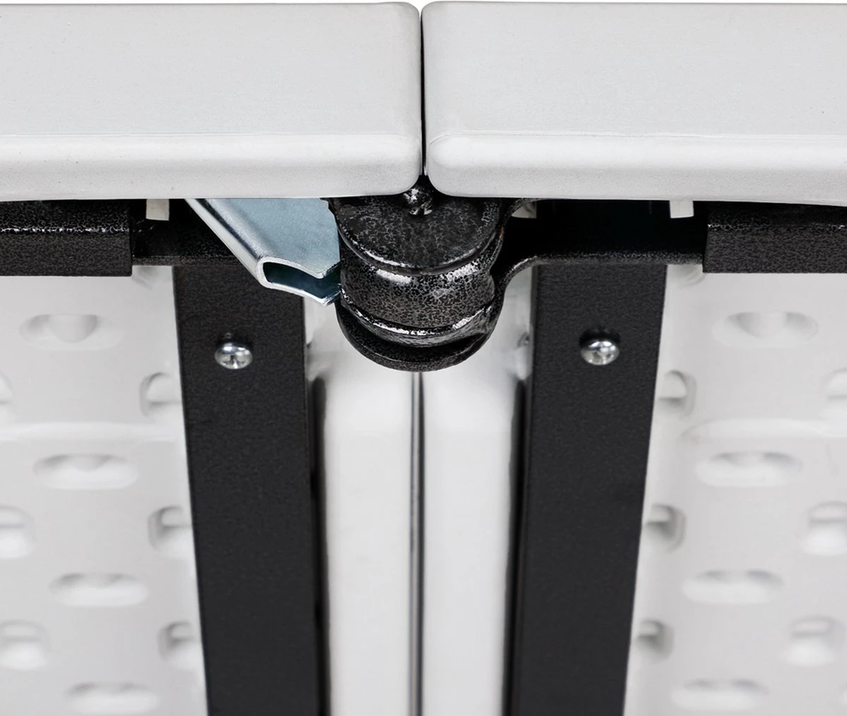 Casaria Tuintafel Opvouwbaar – Met Draaggreep 220x70 Cm – Wit - Afbeelding 4