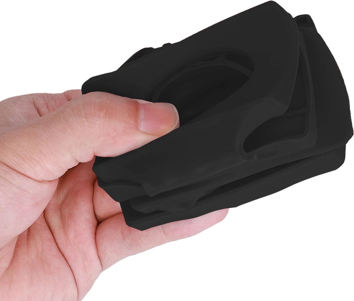 Kwmobile 1x Opvouwbare Houder Voor Flessen En Blikjes - Voor Koelkast En Voorraadkast - Siliconen Flessenhouder In Zwart - 31 X 9,5 X 1 Cm - Afbeelding 3