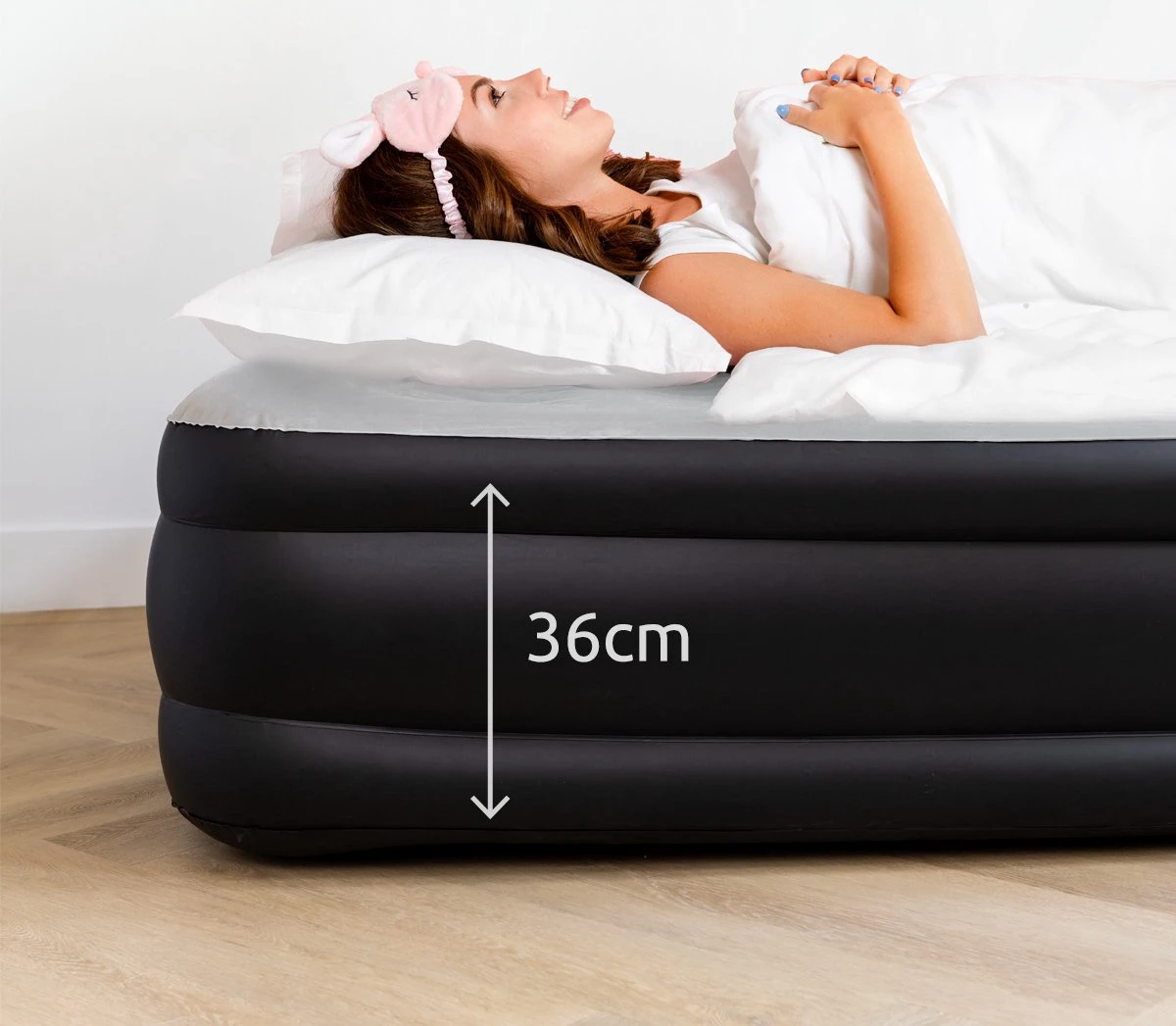 BluMill Eenpersoons Luchtbed - Met Ingebouwde Pomp - Luchtbed Zelfopblazend - Incl. Draagtas - 191x99x36 Cm - Afbeelding 7