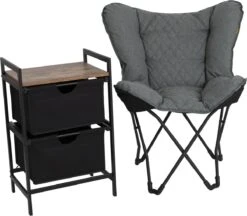 Bo-Camp Campingvlinderstoel - Himrod - Inklapbaar - Groen