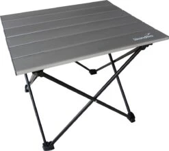Skandika Ruka S Kleine Campingtafel – Campingtafels - Aluminium Campingtafel, Opvouwbaar, Zeer Licht, Eenvoudig Te Monteren, Stabiele Standaard - Opvouwtafel Voor Kamperen, Tenten Wandelen, Reizen, Thuis, Tuin – Tot Max. 20 Kg. - Grijs