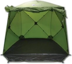 FisherPro WildLand Tent –comfortabele Vistent – Handige Strandtent – Compacte Festival Tent - Uitbreid Mogelijkheden Met Stormcover - Geschikt Voor 2 Personen