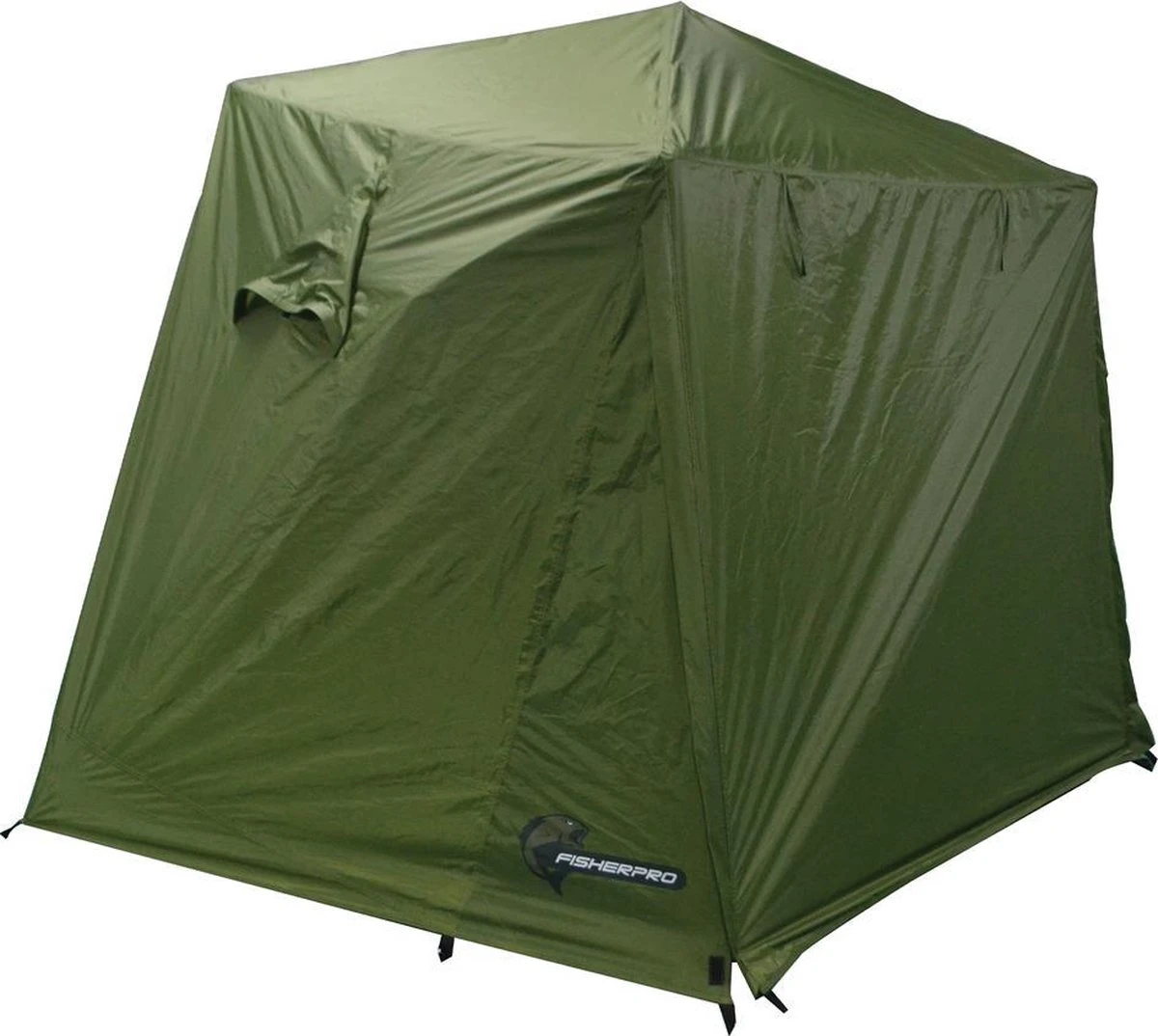 FisherPro Karpertent Met Stormcover – Vistent – Tent - Bescherming Tegen Zon En Wind – 100% Waterdichte Stormhoes – Met Handige Meeneemtas – Ook Geschikt Als Strandtent Of Festivaltent – Extra Veiligheid En Warmte Door Stormcover - Afbeelding 12
