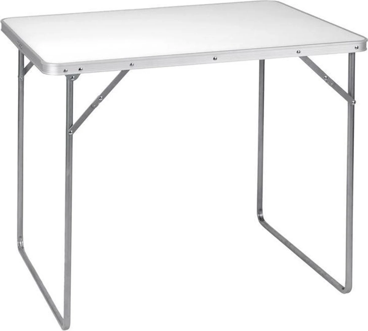 GENERIC Campingtafel Wit - 80 X 60 X 69 Cm - Tuintafel - Inklapbaar - Afbeelding 3