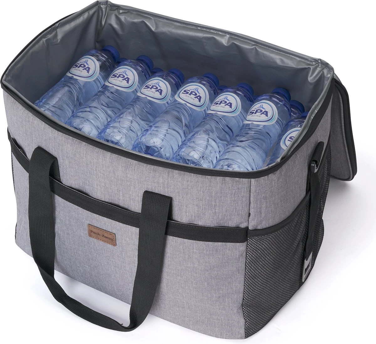 Packaway 4 Laags Geïsoleerde Koeltas - Lunchtas 40 Liter - Grijs - Afbeelding 4