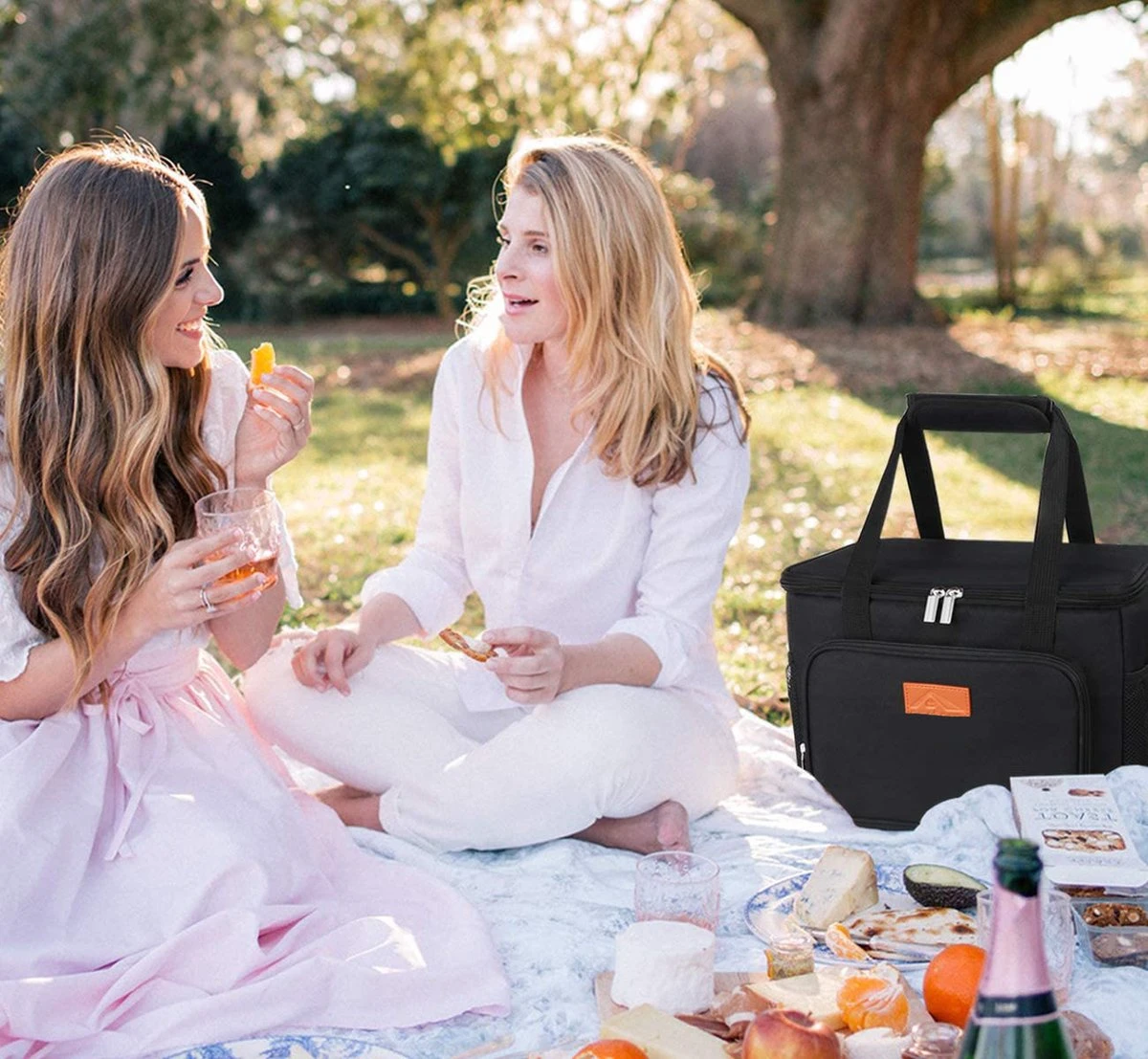 Lunchtas - Koeltas Voor Dames En Heren - Cool Bag - 4 Laags Geïsoleerde Koeltas - Kleine Cooler - Lunch Box - Lunchtas 15 Liter- Zwart - Afbeelding 2