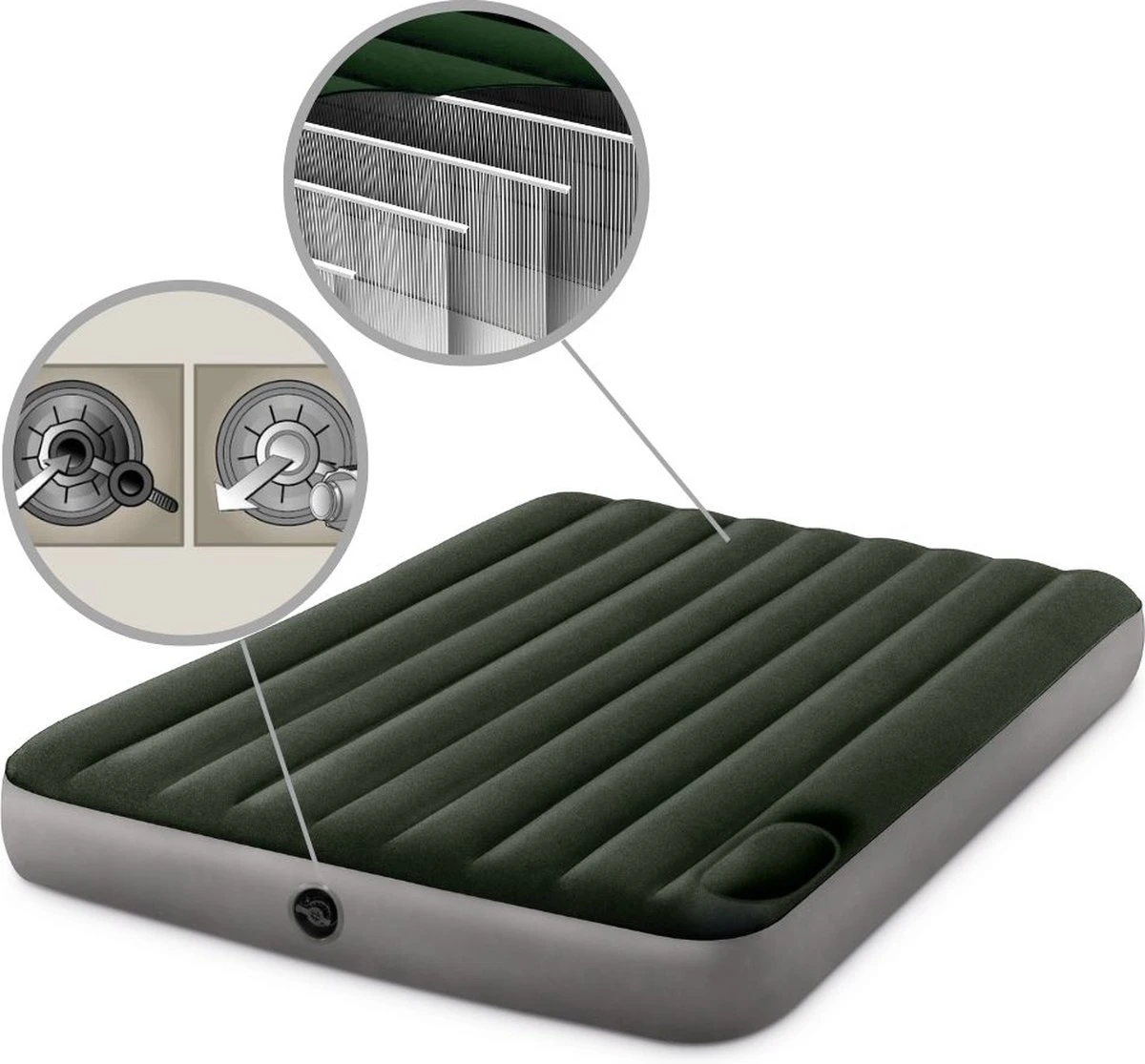 Intex Downy Luchtbed - 2-persoons - 152x203x22cm - Afbeelding 9