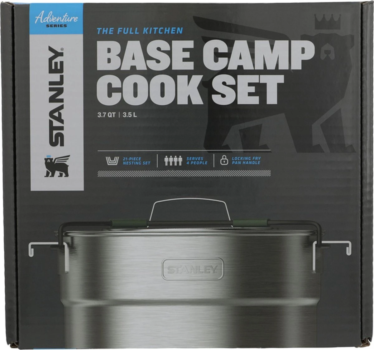 Stanley The Full Kitchen Base Camp Cook Set 3,5L - Campingkookset - Stainless Steel - Afbeelding 7