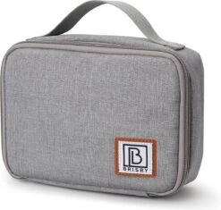 Brisby 4 Laags Geïsoleerde Koeltas - Lunchtas 1.5 Liter - Lichtgrijs