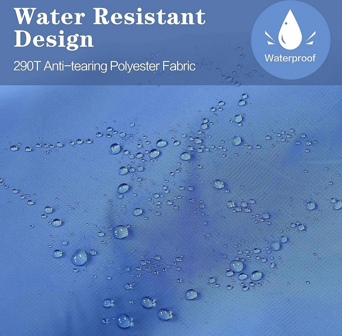 HikeMeister ® Mummy Slaapzak Kamperen Blauw Ca. 220 X 75 Cm Met Draagtas - Afbeelding 4