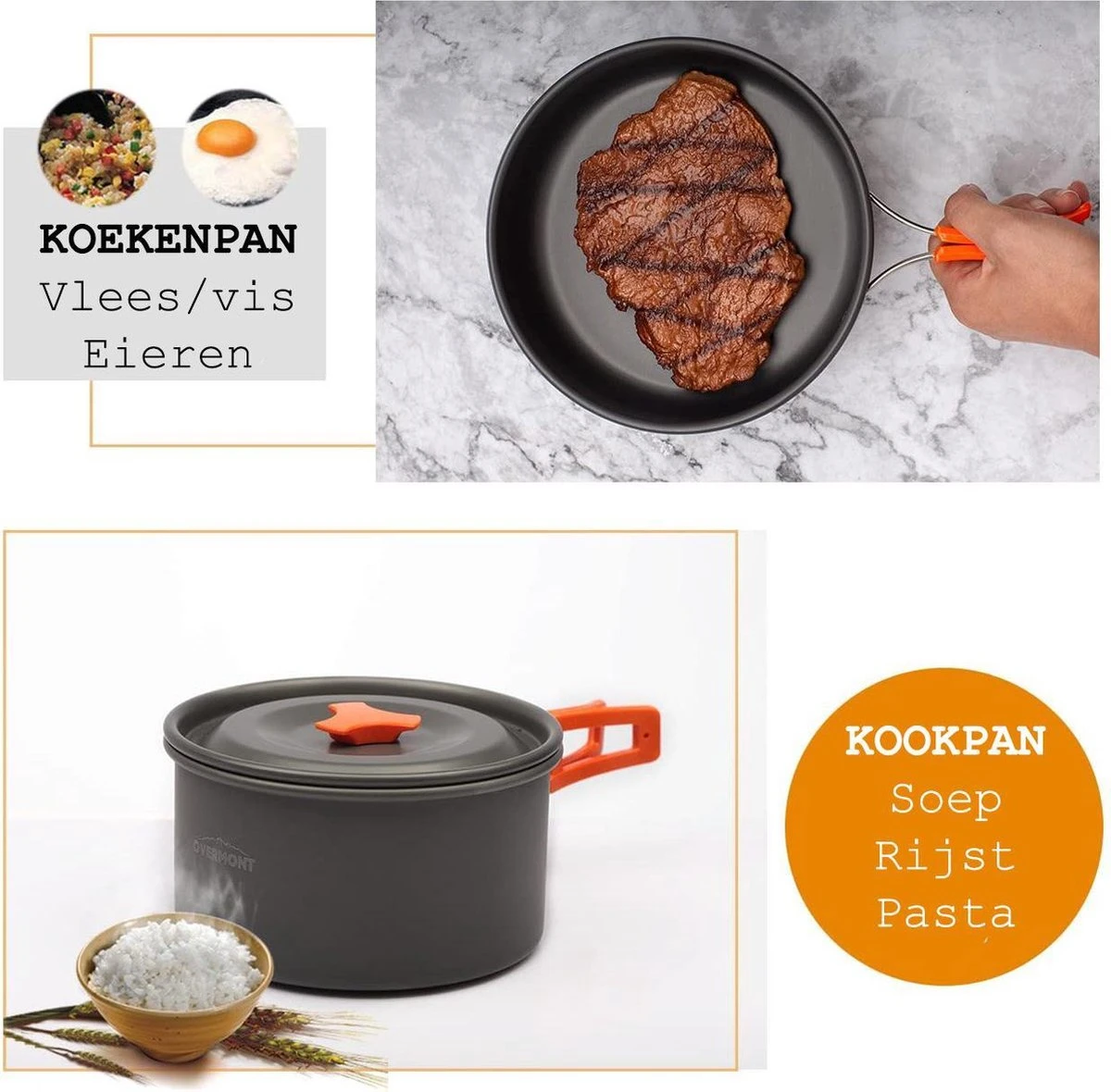 Camping Outdoor Kookset 13-delig Camping Servies En Pannen Pannenset Keukengerei - BPA-vrij & Geen Giftige Stoffen - Opvouwbaar & Licht - Ideaal Voor Reizen, Festival, Wandelen - Afbeelding 7