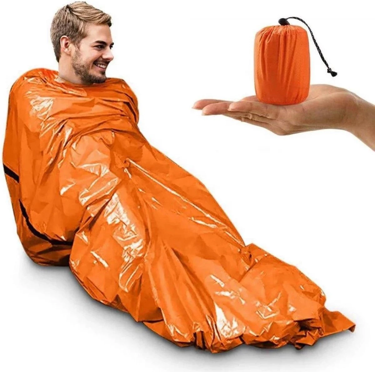 REPUS Nood Slaapzak | Life Bivy | Travel Safe |Lichtgewicht Slaapzak | Bivakzak | Extreme Light |Camperen | Outdoor | Camping | Musthave |Slaapzak | Wandelen | Tent | Reizen | Roadtrip | - Afbeelding 9