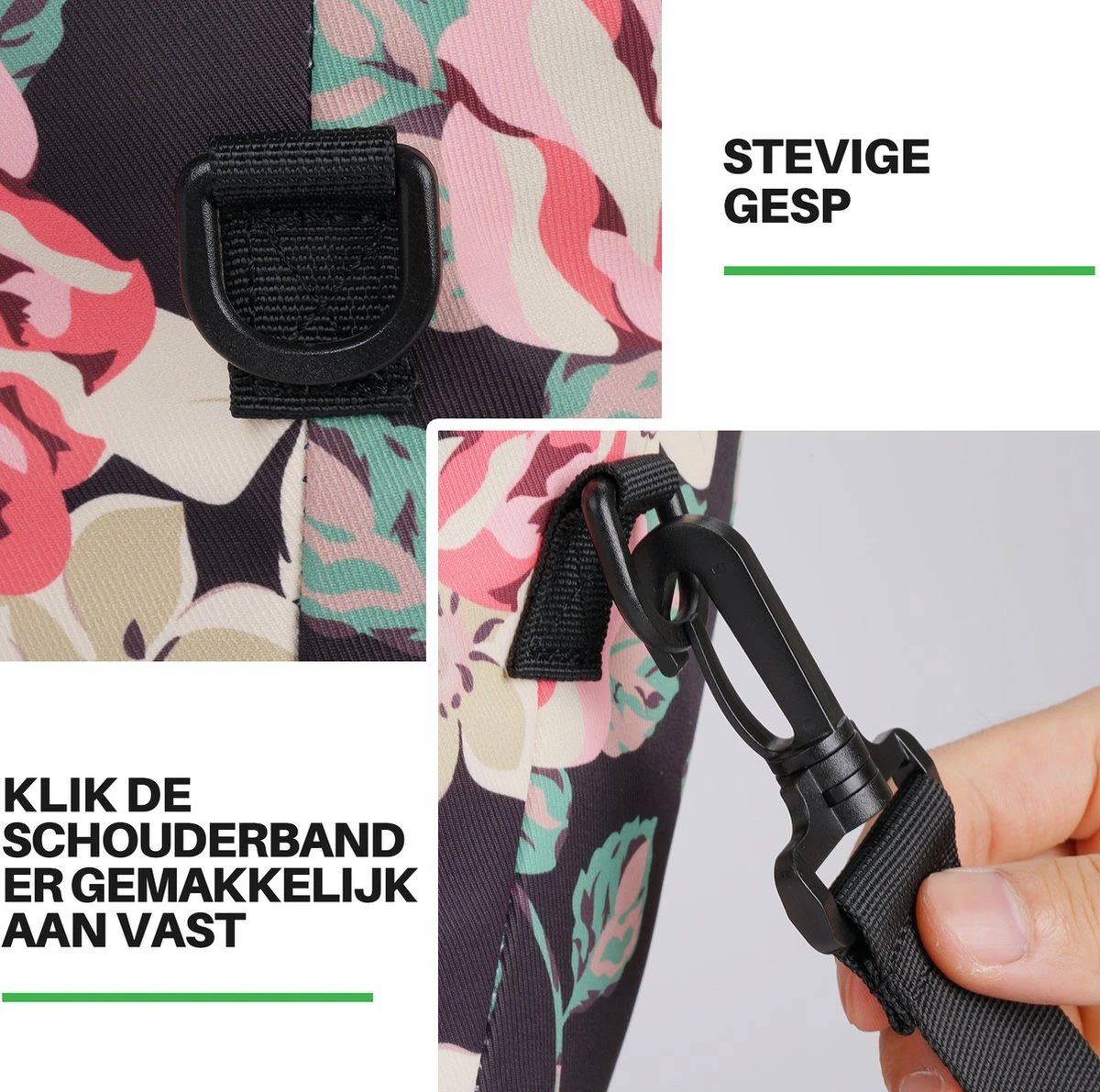 Brisby 4 Laags Geïsoleerde Koeltas - Boodschappentas 21 Liter - Bloemetjes - Afbeelding 8