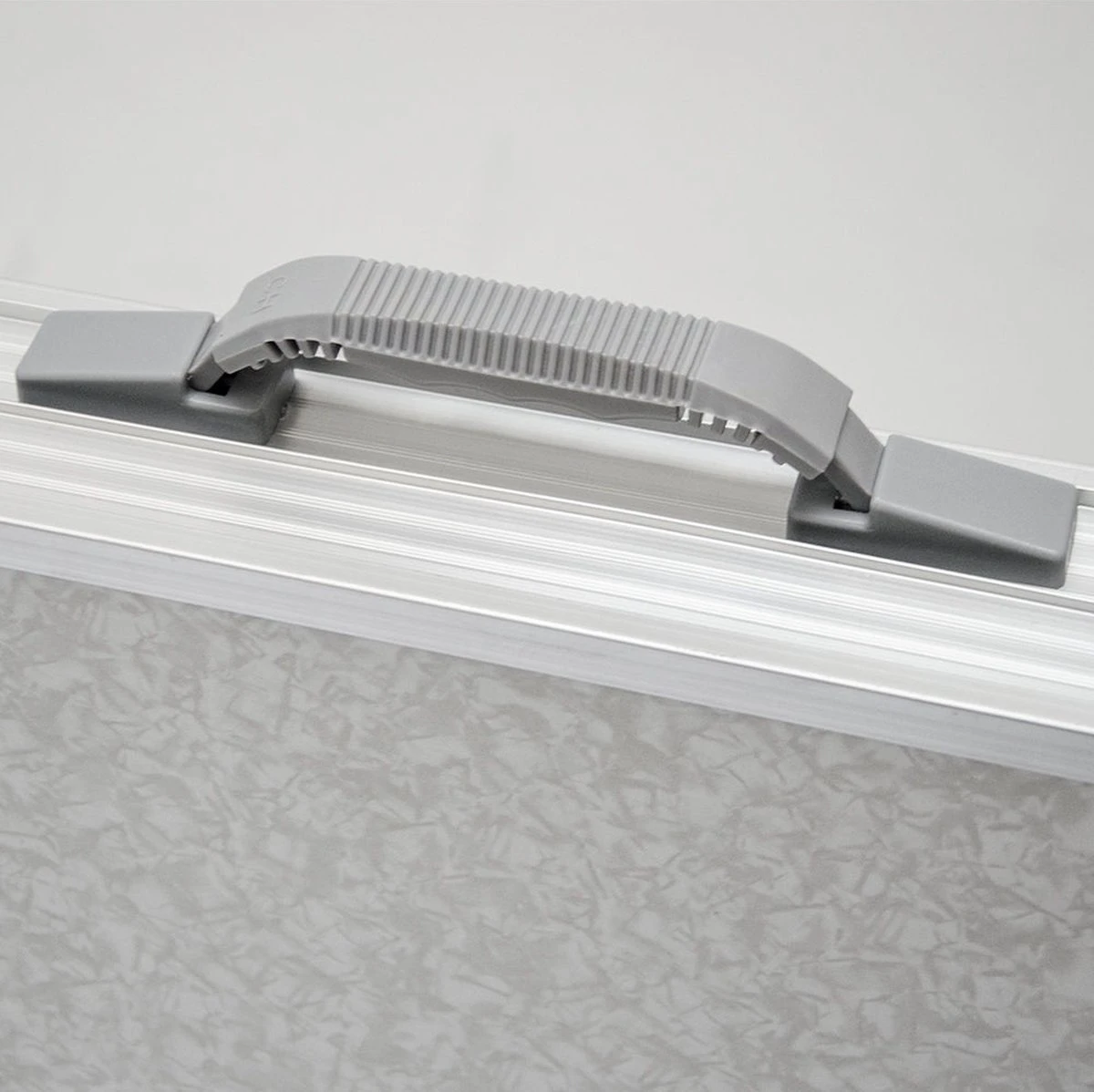 Aluminium Kampeertafel 120x60cm - Campingtafel Inklapbaar - 3-voudig Verstelbare Vouwtafel Grijs - Afbeelding 4