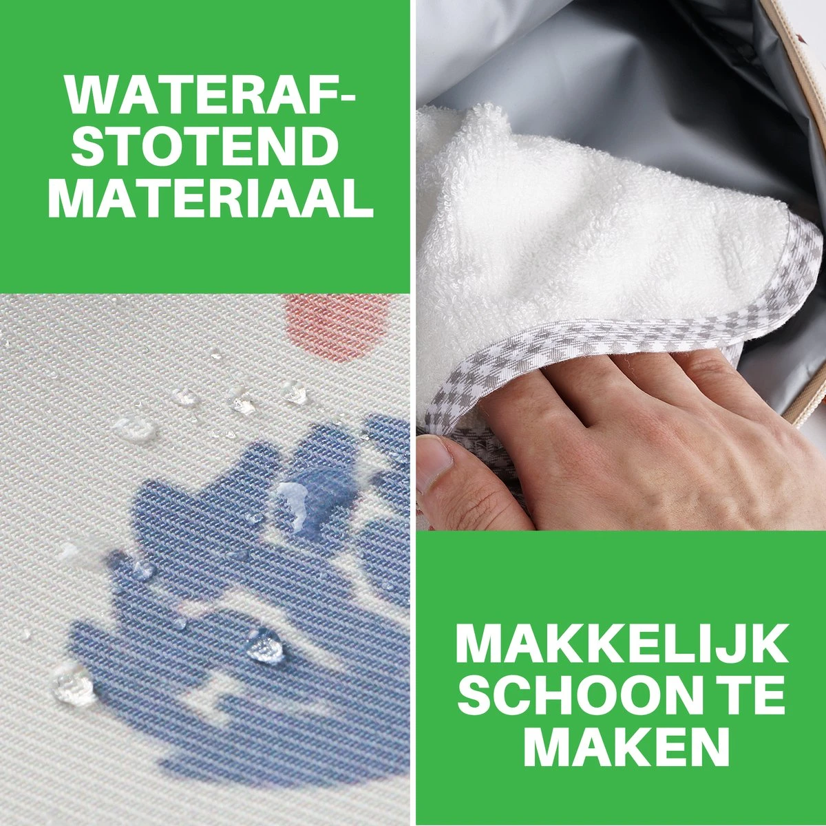 Brisby 4 Laags Geïsoleerde Koeltas - Lunchtas 7 Liter - Bloemetjes Wit - Afbeelding 6