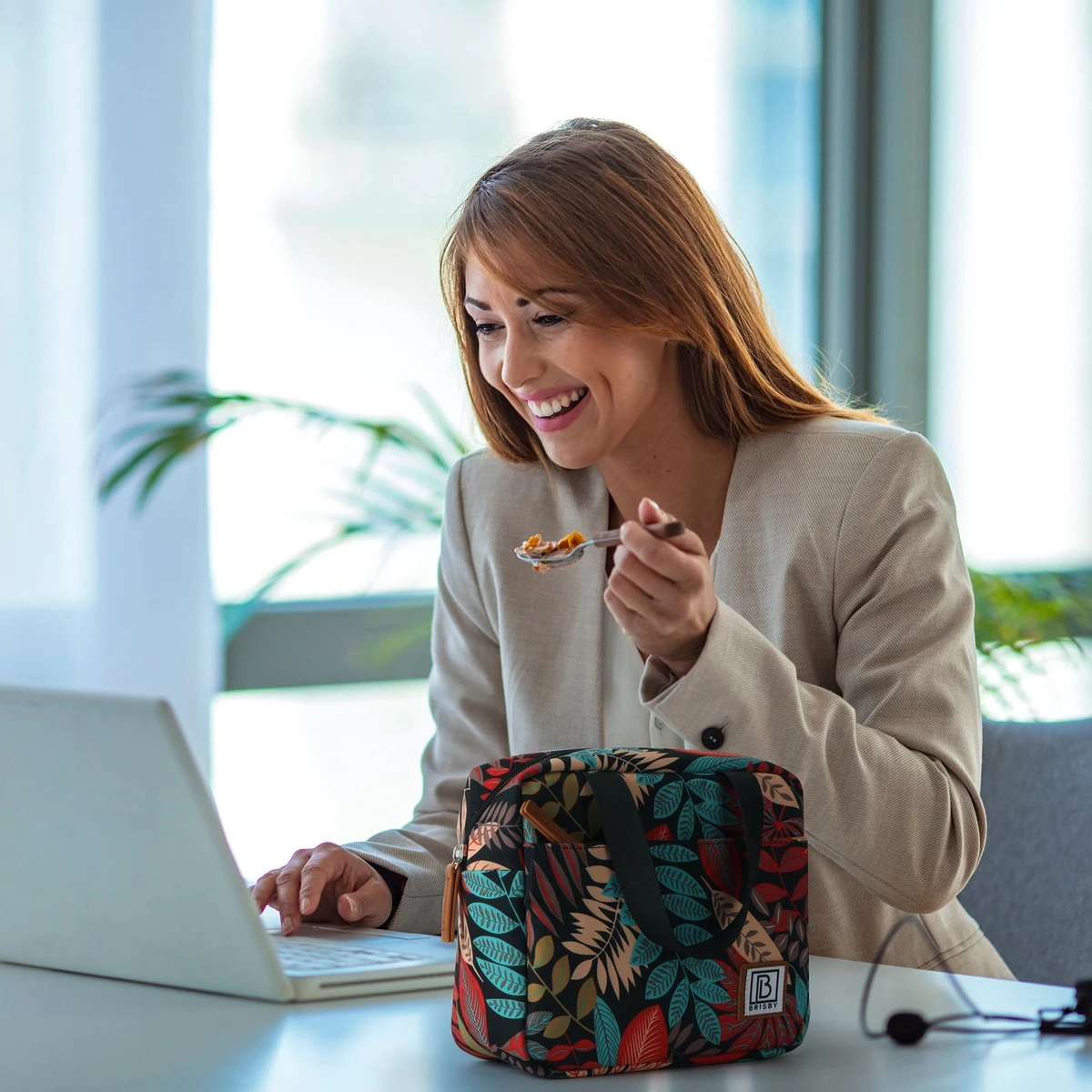 Brisby 4 Laags Geïsoleerde Koeltas - Lunchtas 4 Liter - Jungle - Afbeelding 3