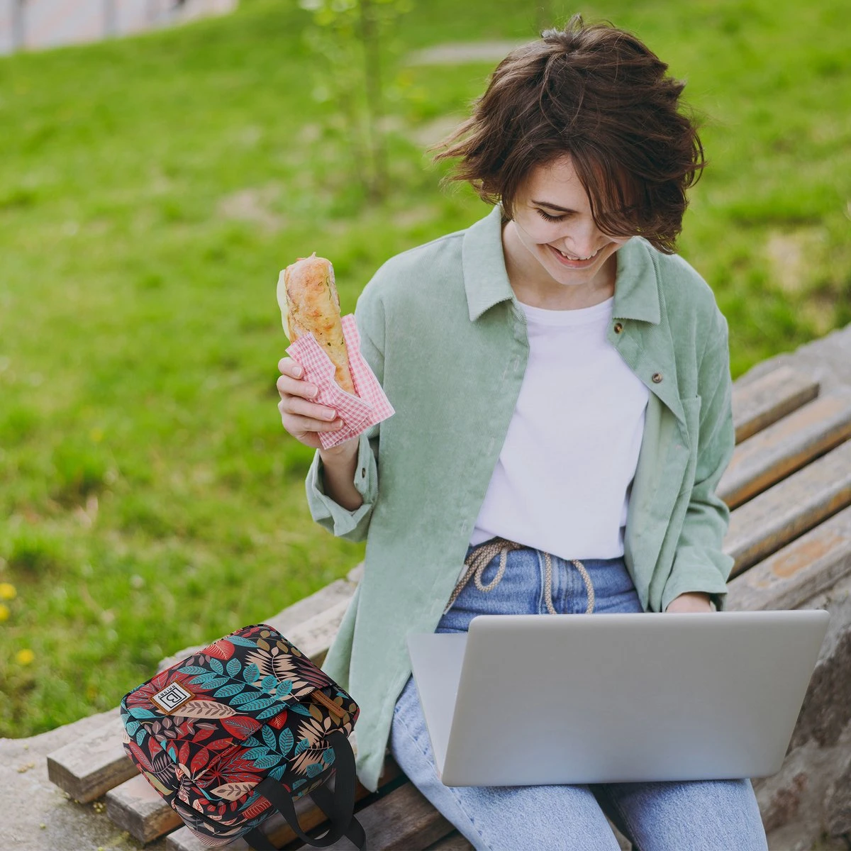 Brisby 4 Laags Geïsoleerde Koeltas - Lunchtas 4 Liter - Jungle - Afbeelding 5