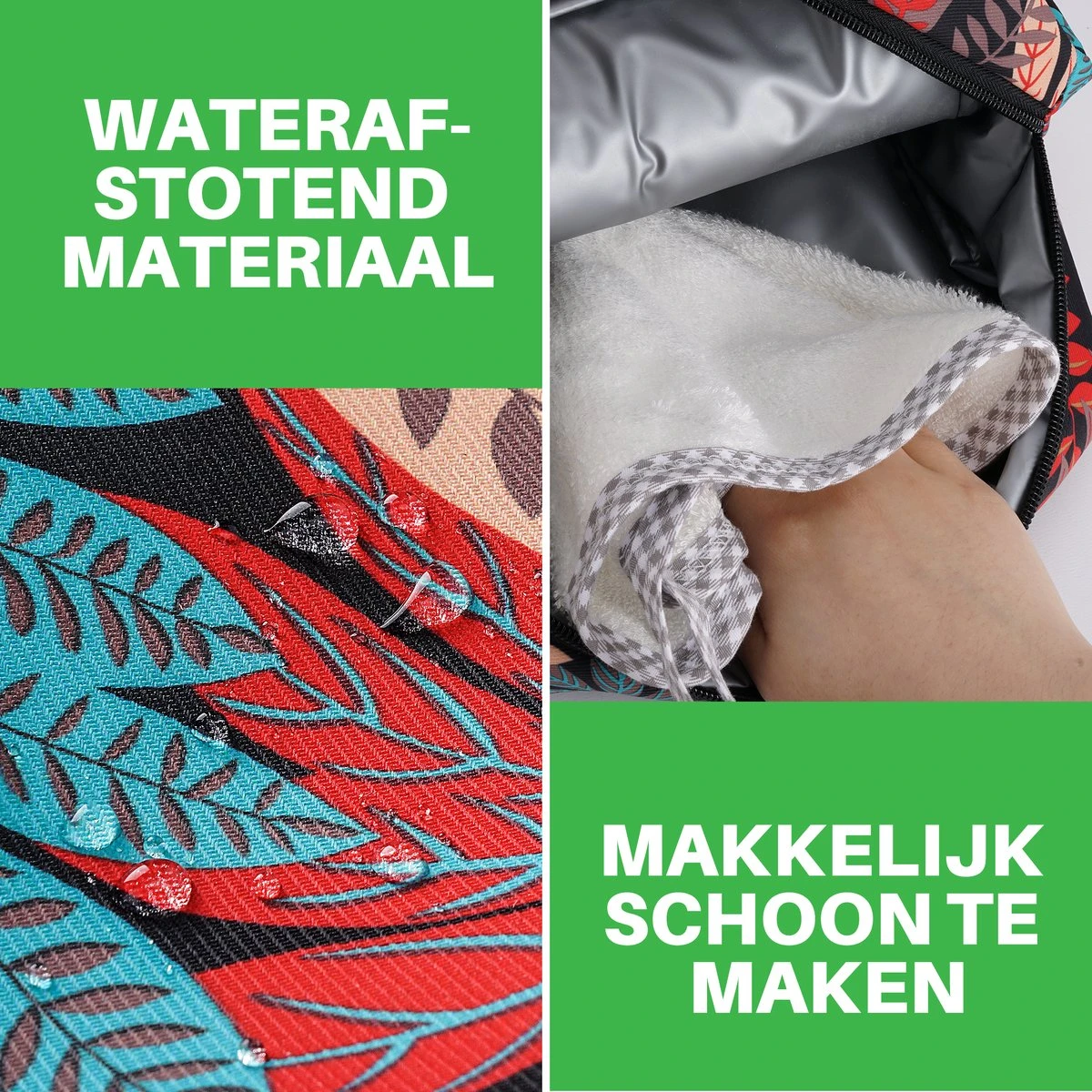 Brisby 4 Laags Geïsoleerde Koeltas - Lunchtas 4 Liter - Jungle - Afbeelding 6