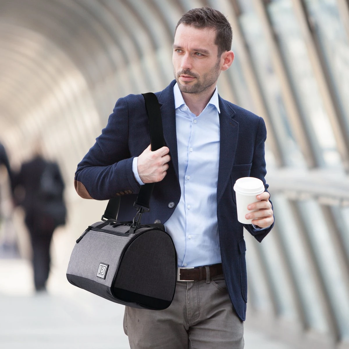 Brisby 4 Laags Geïsoleerde Koeltas - Lunchtas 10 Liter - Donkergrijs - Afbeelding 3