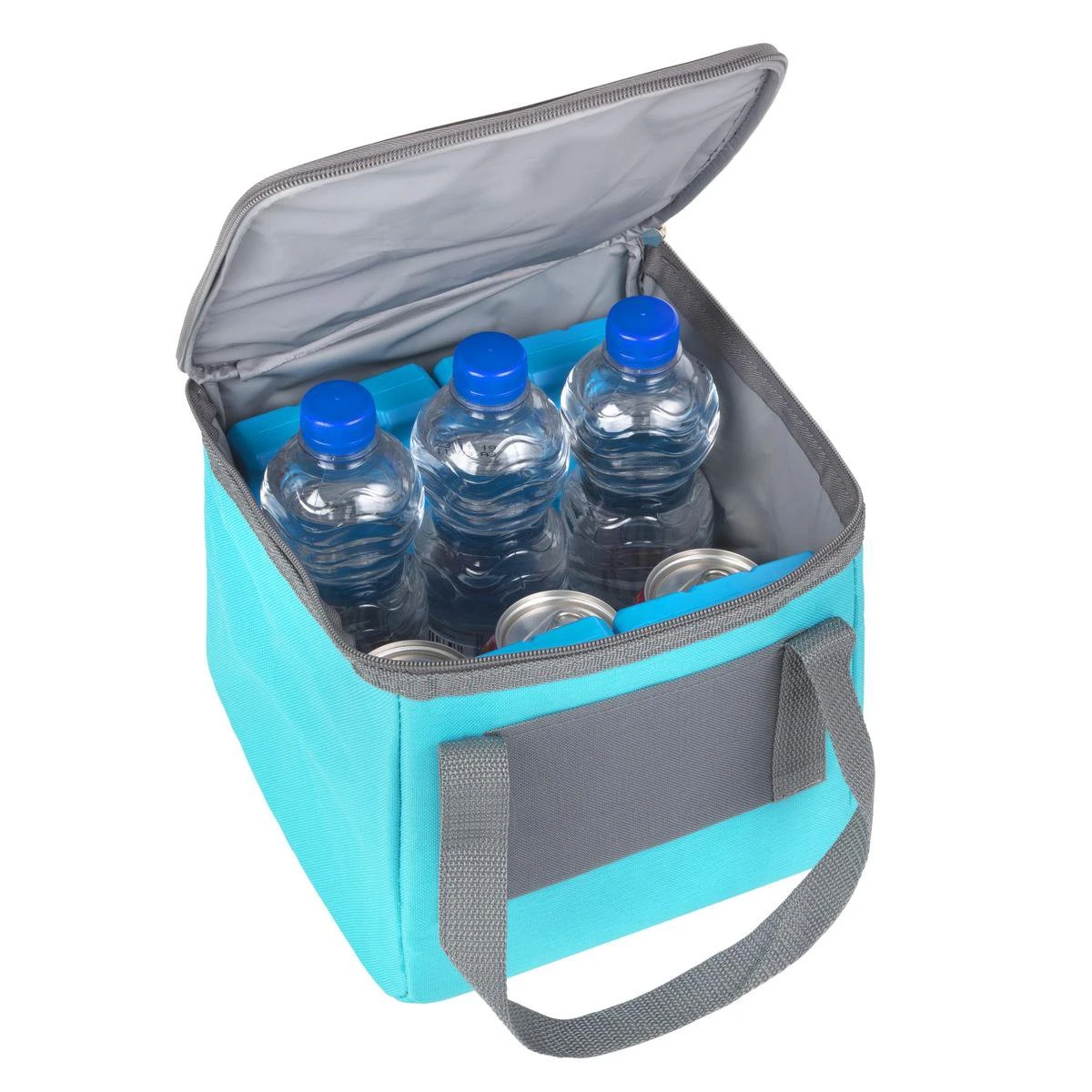 Basis Sterke Koeltas Set - 25 + 10 Liter - Lunchtas - Geïsoleerde Koeltassen - Picknicktas - Coolerbag - Blauw - Afbeelding 4