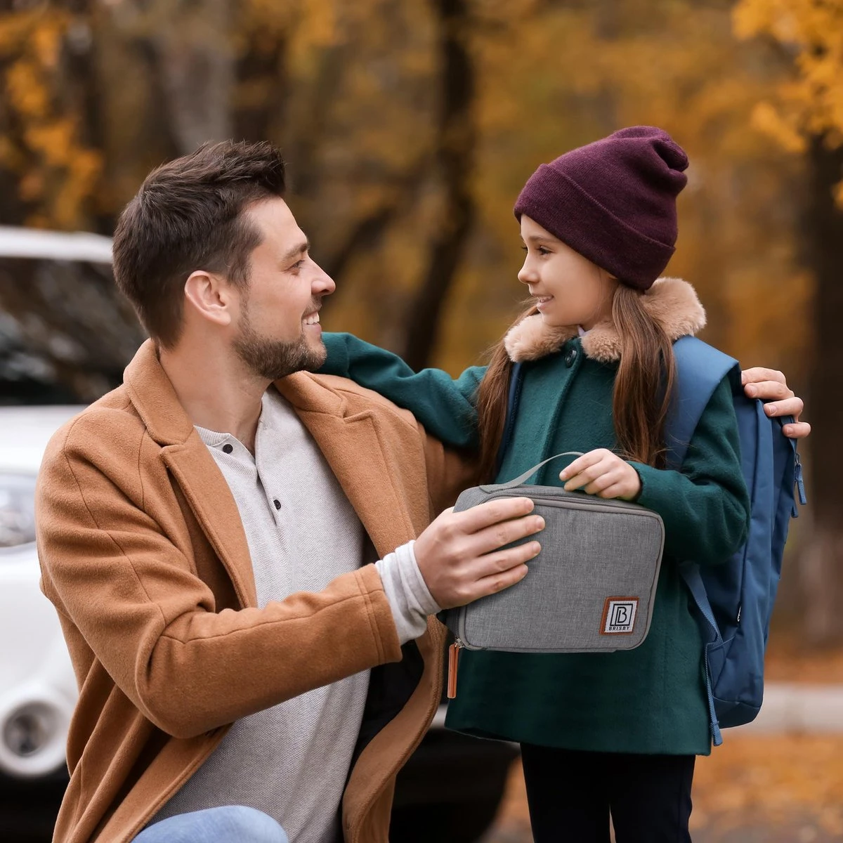 Brisby 4 Laags Geïsoleerde Koeltas - Lunchtas 1.5 Liter - Lichtgrijs - Afbeelding 4