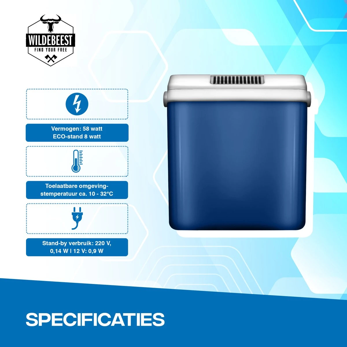 Koelbox Met ECO Modus Voor Auto & Camping Warm En Koud 32L - Frigobox Elektrisch 32 Liter Met 12v 230 Volt - Verkoelt En Verwamt - MiniBar - Mini Koelkast - Afbeelding 3