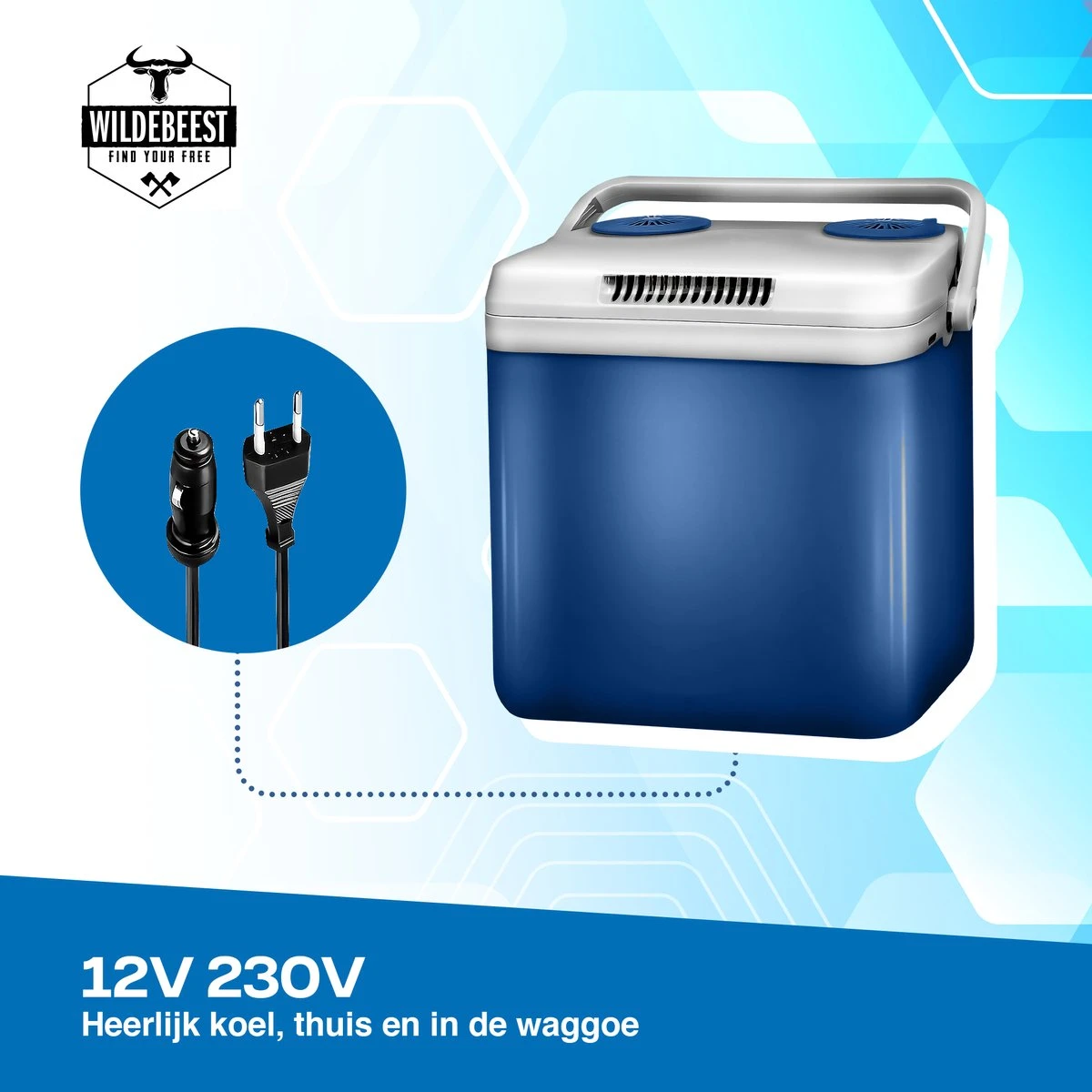 Koelbox Met ECO Modus Voor Auto & Camping Warm En Koud 32L - Frigobox Elektrisch 32 Liter Met 12v 230 Volt - Verkoelt En Verwamt - MiniBar - Mini Koelkast - Afbeelding 7