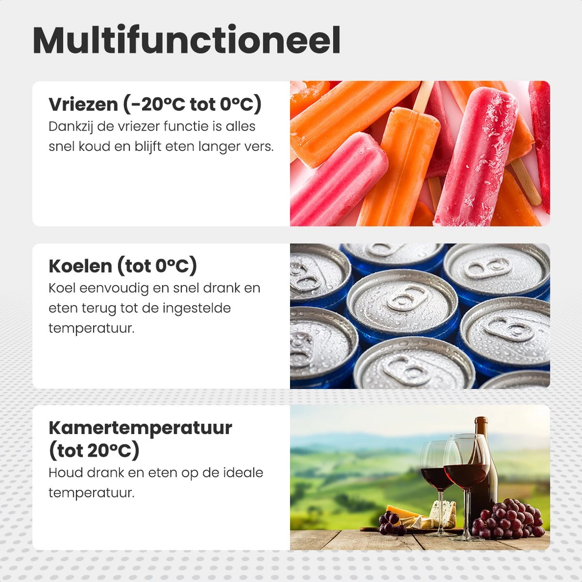 Auronic Elektrische Koelbox - 30.4L - Compressor - 12V En 240V - Grijs - Afbeelding 10