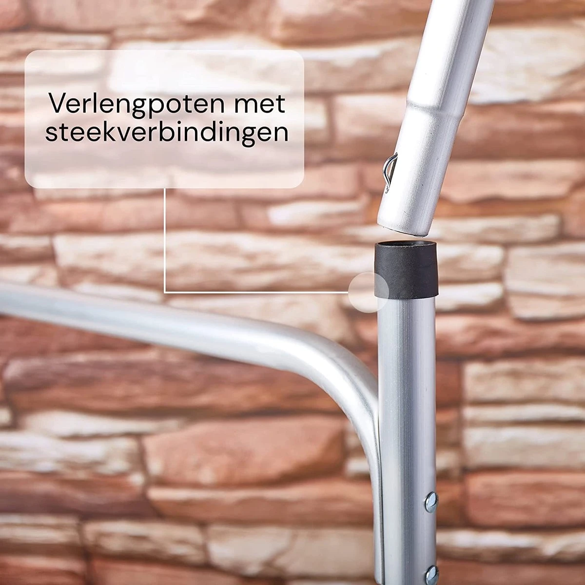 Liivo Aluminium Inklapbare Tafel - Campeertafel 75x55x60cm - Afbeelding 7