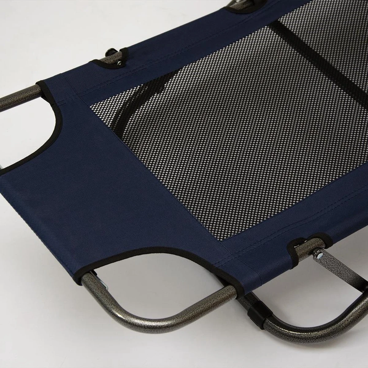 Ligstoel 155x60cm - Opvouwbaar Campingstoel Ligbed Strandstoel Tuinstoel Vouwligstoel Blauw - Afbeelding 9