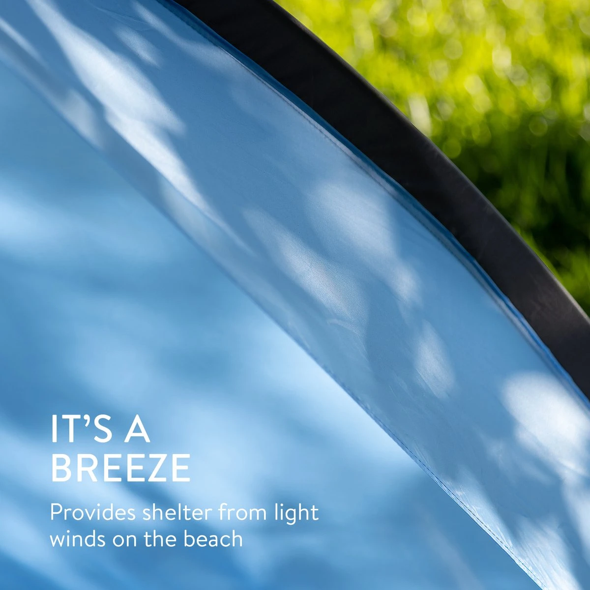 Navaris Windscherm Voor Het Strand - Zon- En Windbescherming Voor Drie Personen - Pop-up Speeltent Met UV- Bescherming - Beach Shelter Met Draagtas - Afbeelding 4