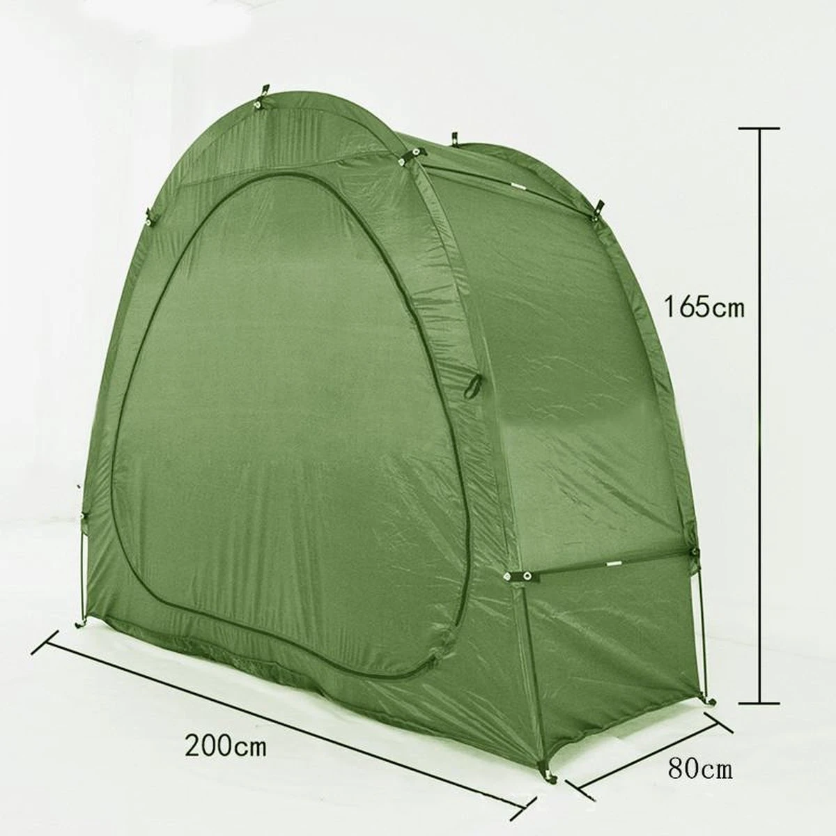 Merkloos Fietstent,Beschermhoes Fietsenschuur, Tent Voor Camping In De Open Lucht-groen 200*80*165CM - Afbeelding 4