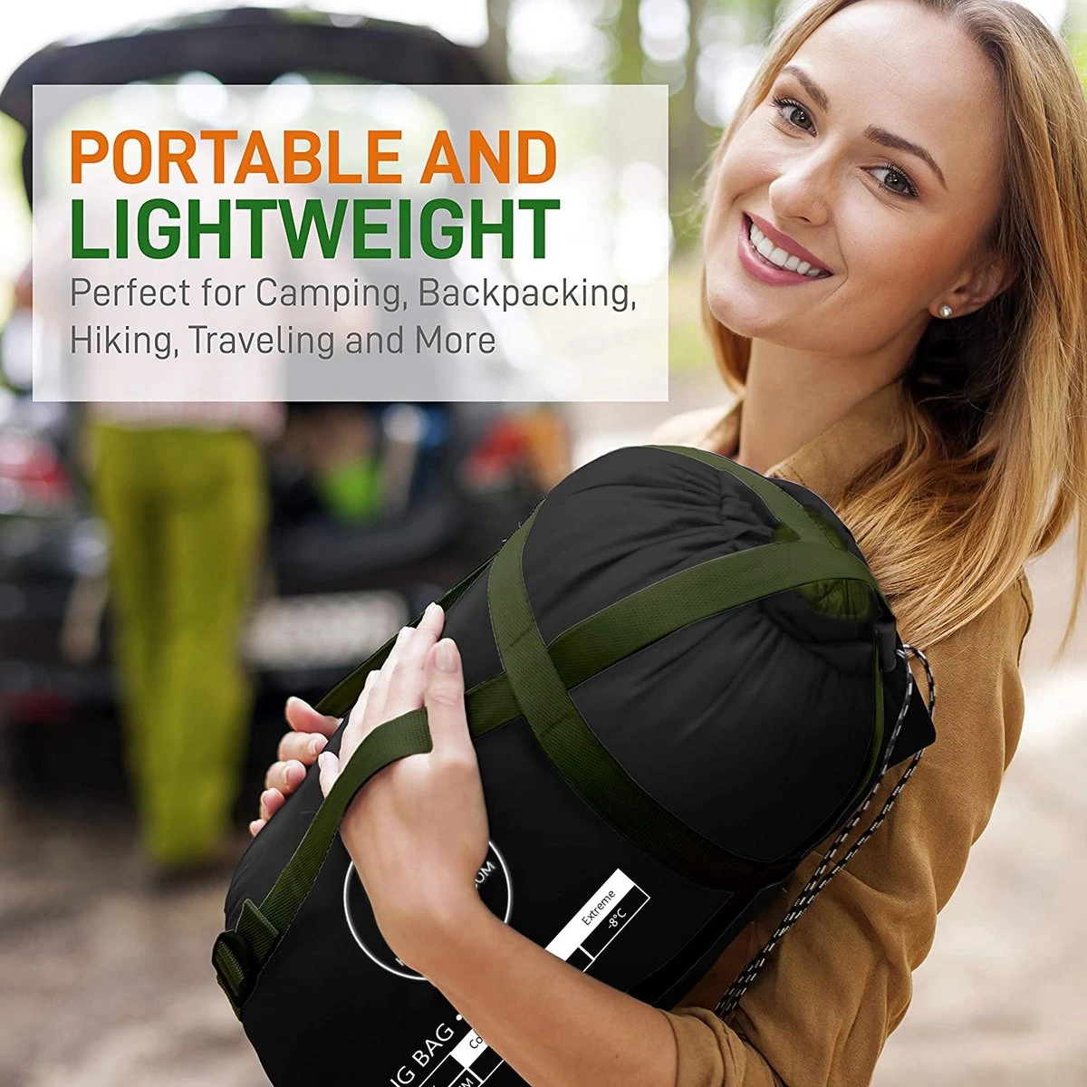 HikeMeister® Outdoor Survival Fishing Mummy Slaapzak 230 X 80 Cm -8°C - Afbeelding 3