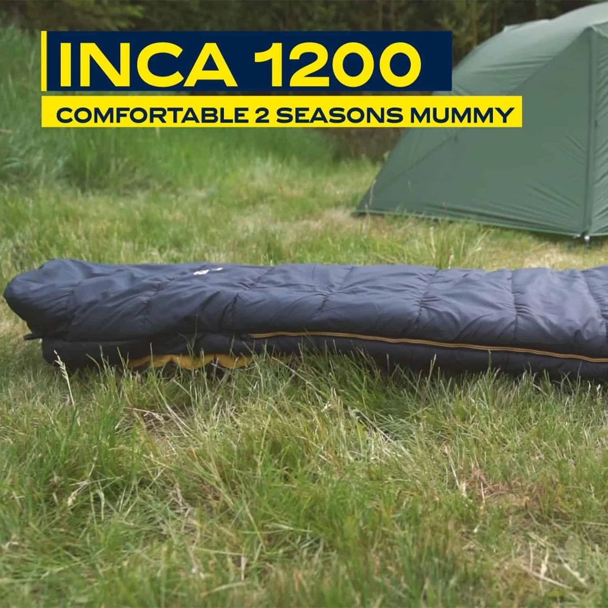 NOMAD® Inca 1200 Slaapzak | 210x80cm Blauw | Lichtgewicht & Kwalitatief | Mummy Slaapzak | Incl Hoes - Afbeelding 2