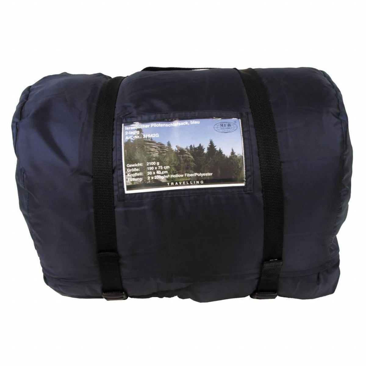 MFH - Pilotenslaapzak Blauw 2-laags - Afbeelding 2