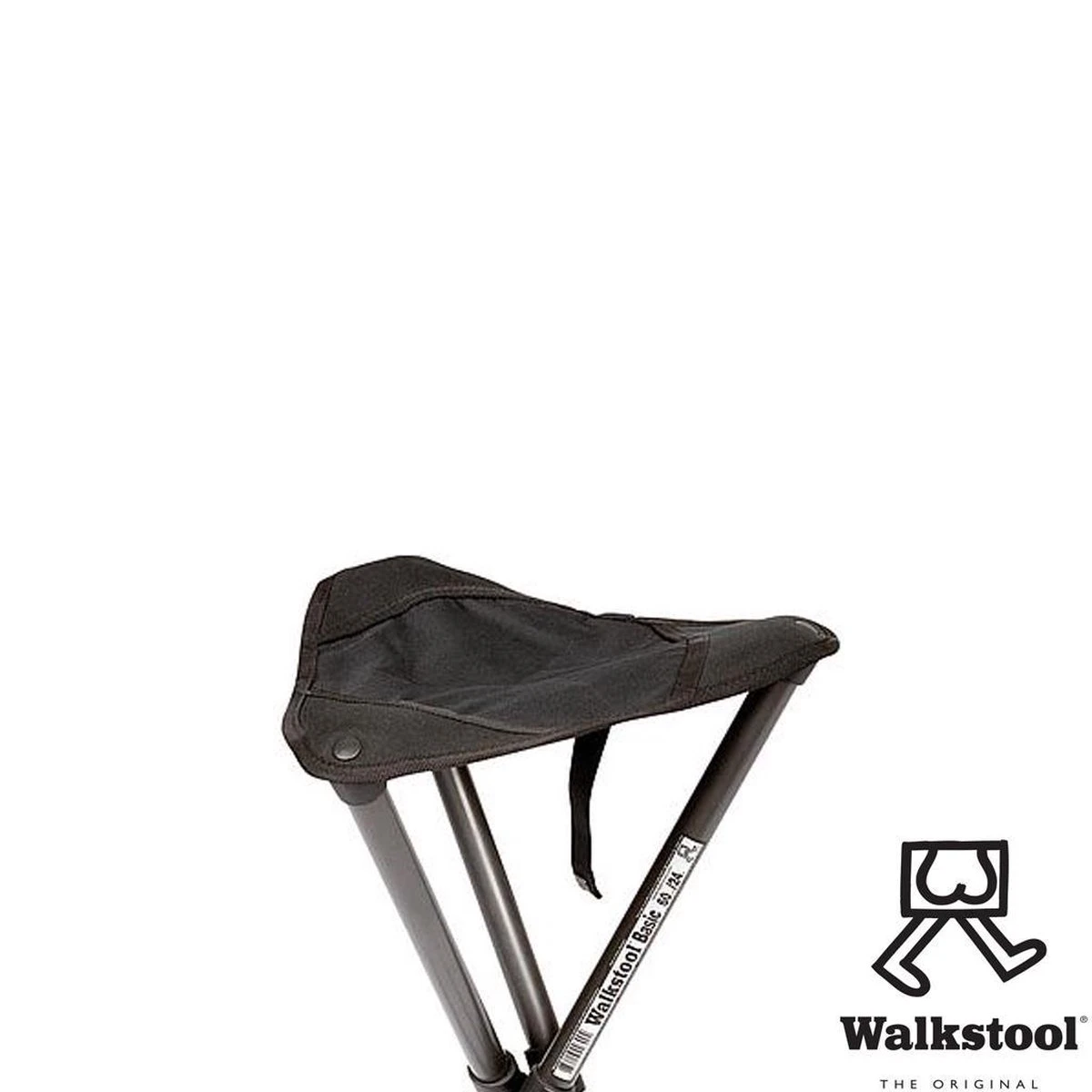 Walkstool - 3-Poots Krukje - Basic 60cm - Verstelbaar - Antraciet - Afbeelding 2