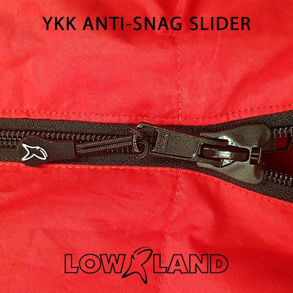 LOWLAND OUTDOOR® Donzen Slaapzak - Companion Economy - 210x80 Cm - Rood - Afbeelding 4