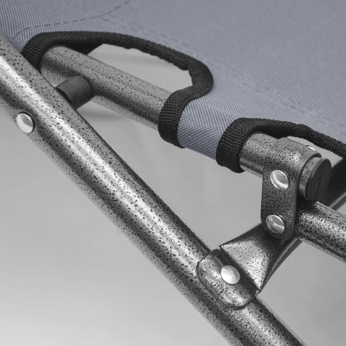 Ligstoel Opvouwbaar 155x60cm - Lichte Ligbed Relaxstoel Tuinstoel Campingstoel Strandstoel - Afbeelding 9