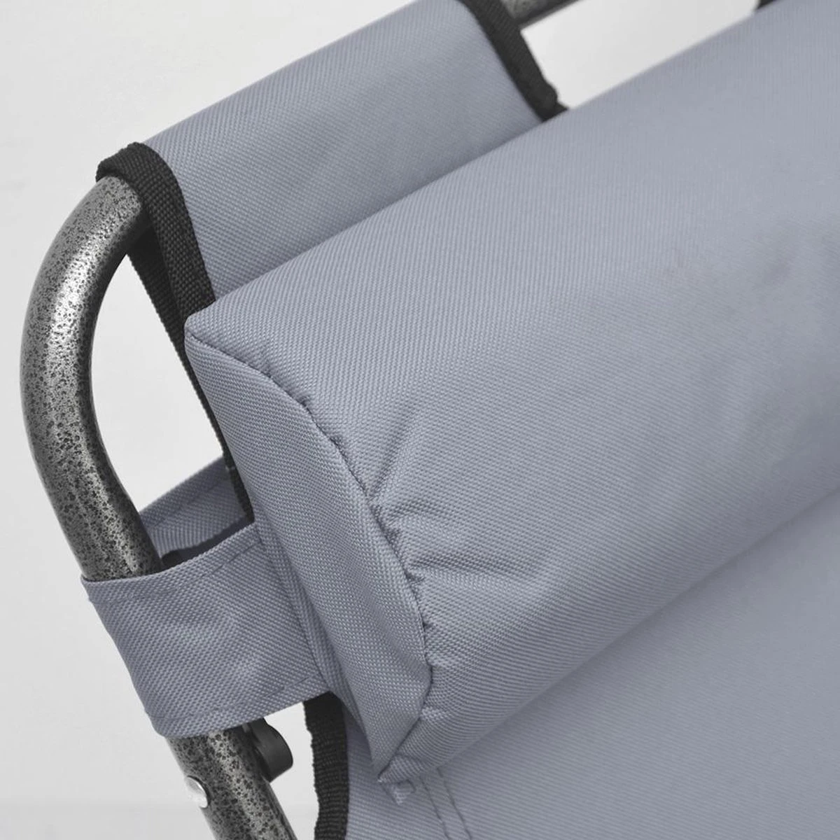 Ligstoel Opvouwbaar 155x60cm - Lichte Ligbed Relaxstoel Tuinstoel Campingstoel Strandstoel - Afbeelding 11