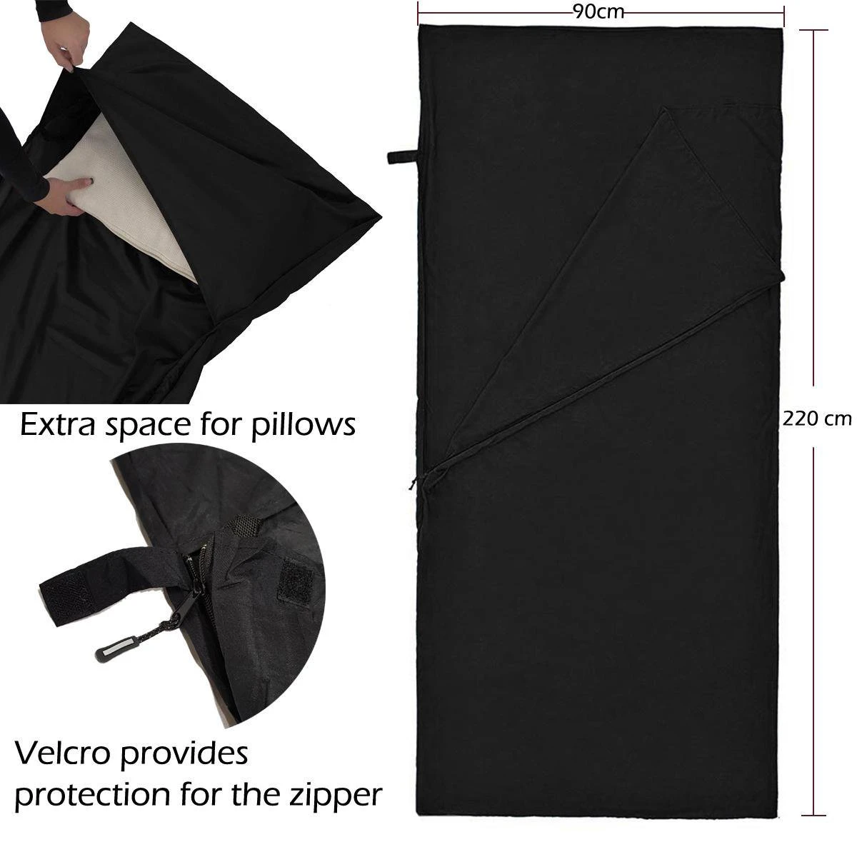 Beefree Lakenzak - Dunne Zomerslaapzak - Liner | Blauw - Afbeelding 2