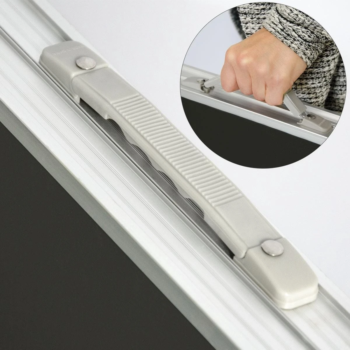 Aluminium Kampeertafel 120x60cm - Campingtafel Inklapbaar - 3-voudig Verstelbare Vouwtafel Antraciet - Afbeelding 4